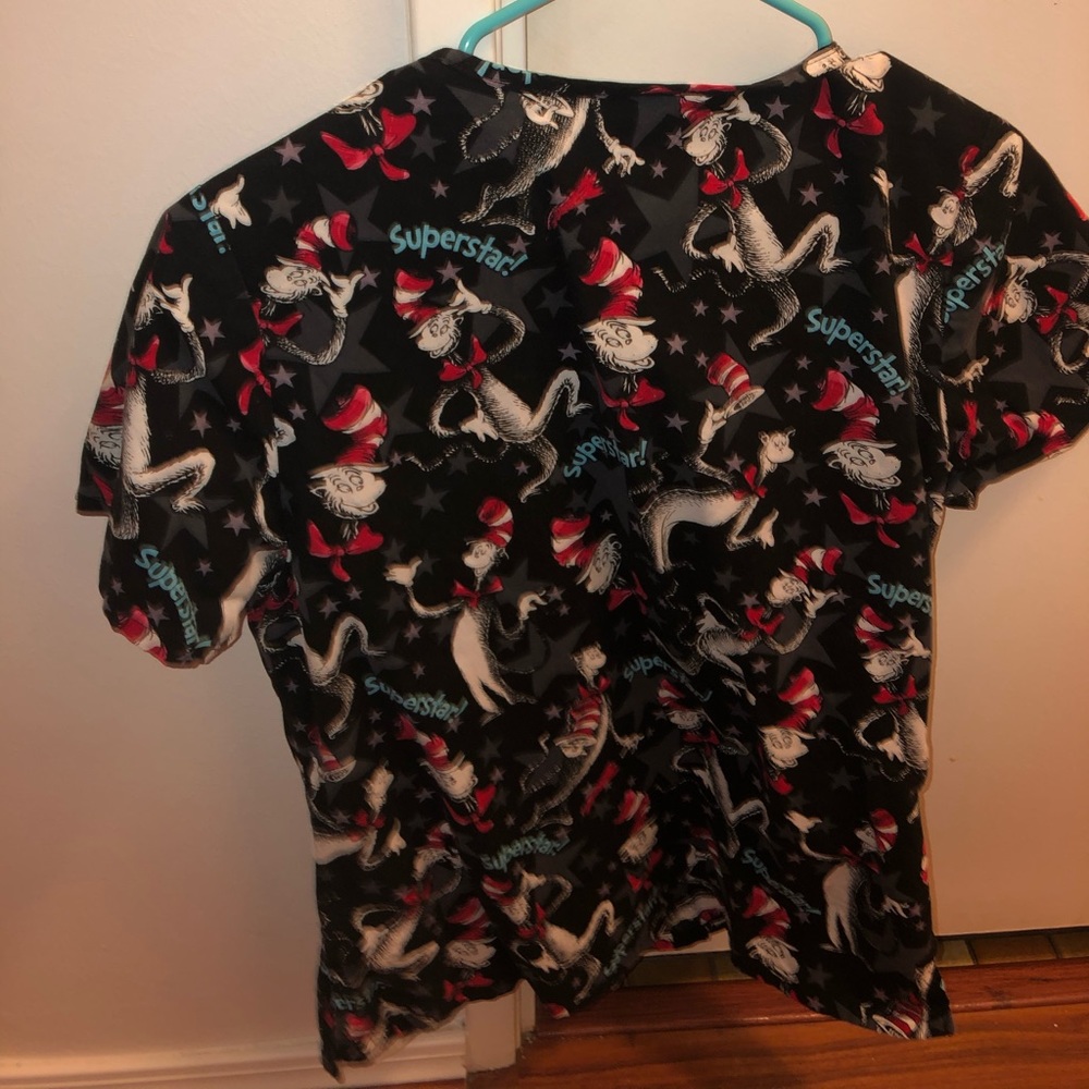 Dr Seuss scrub top